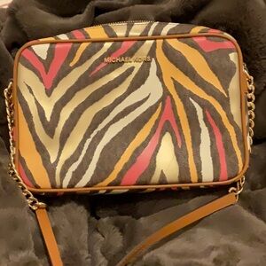 Michael Kors Multicolor Zebra Print Bag